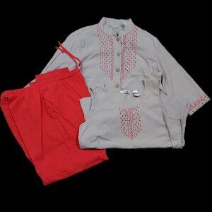 Drapers & Damons 3 Piece Pantsuit Set PXL Beachcore